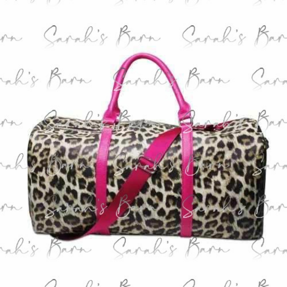 New without tags, overnight leopard bag